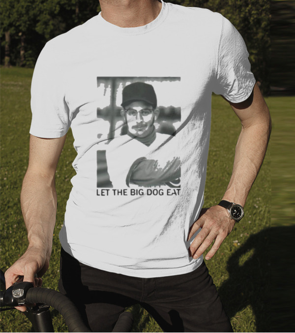 Let The Big Dog Eat - Baseball Pitcher In Action T-Shirt