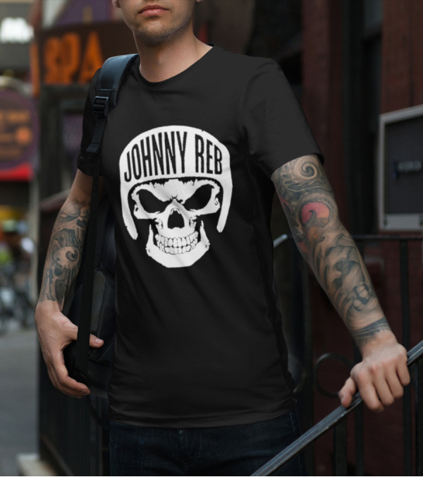 Johnny Reb Skull Helmet Classic T-Shirt