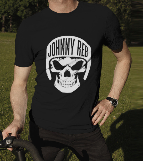 Johnny Reb Skull Helmet Classic T-Shirt