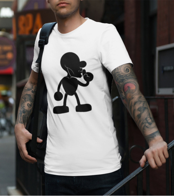 Yeet Team Mr Mew Iconic Silhouette And Dog Collaboration T-Shirt