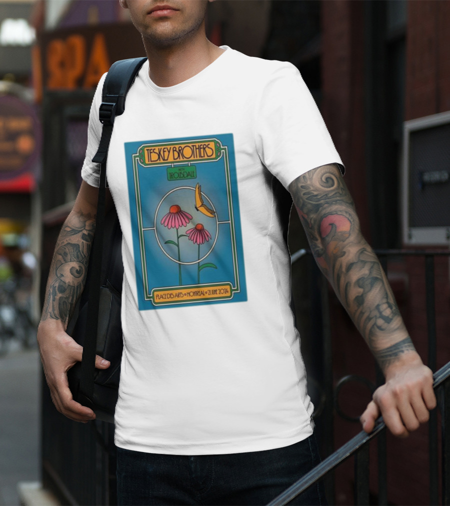 Teskey Brothers With Iron And Wine Place Des Arts Montreal June 21 T-Shirt