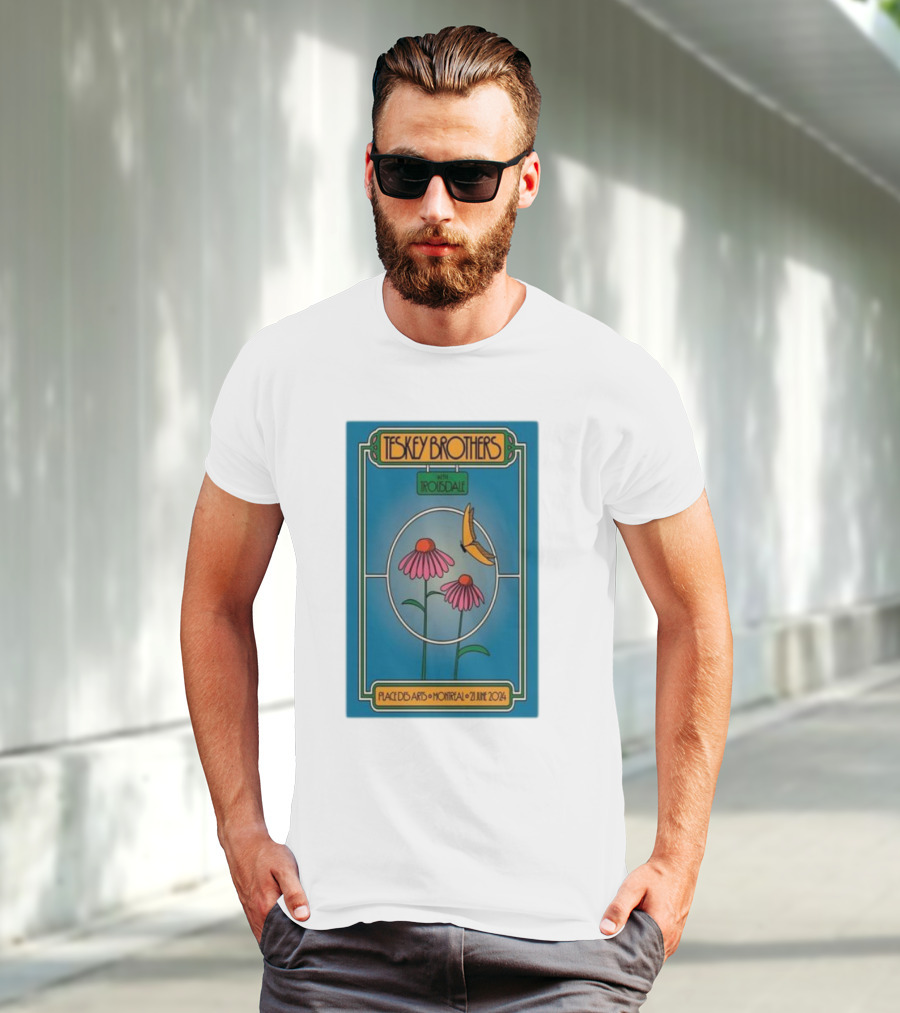Teskey Brothers With Iron And Wine Place Des Arts Montreal June 21 T-Shirt