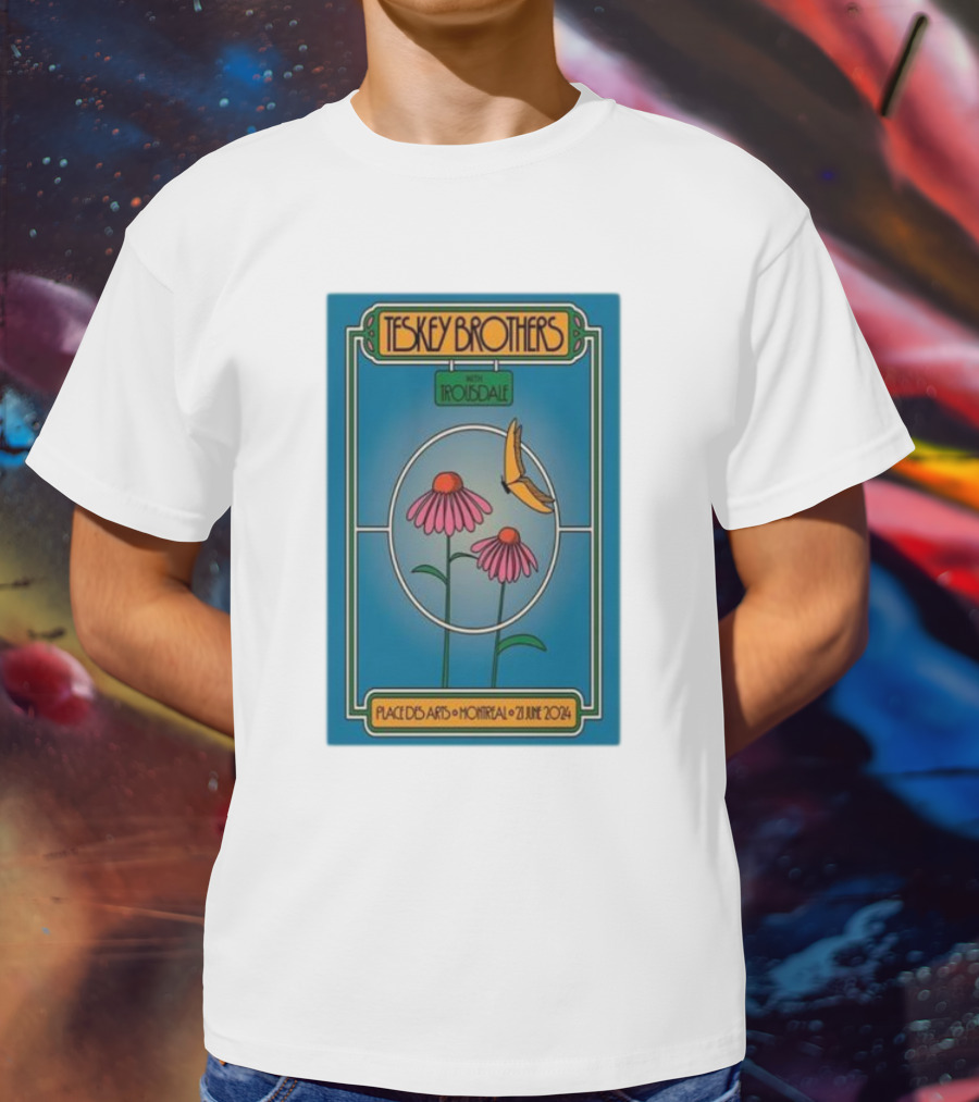 Teskey Brothers With Iron And Wine Place Des Arts Montreal June 21 T-Shirt