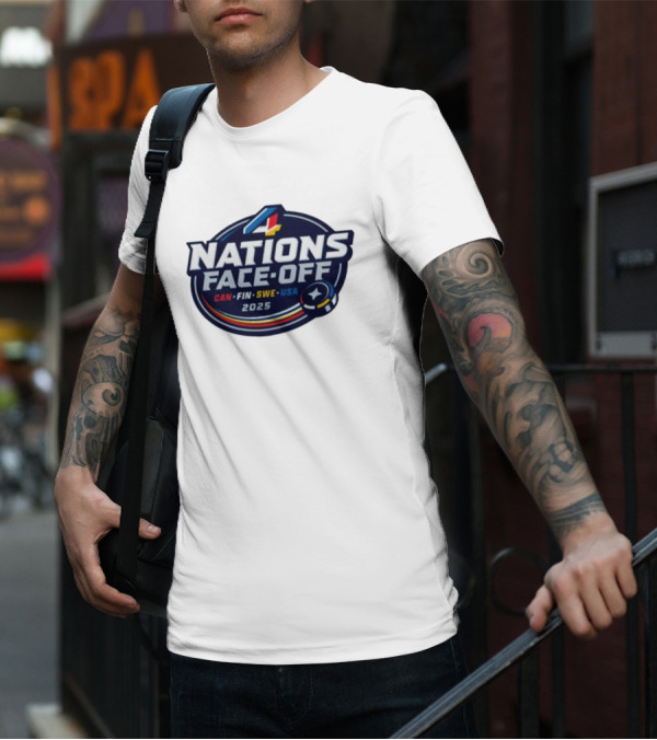 4 Nations Face-Off 2025 CAN FIN SWE USA T-Shirt