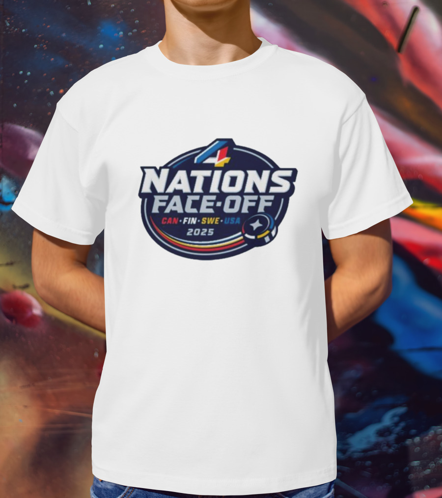 4 Nations Face-Off 2025 CAN FIN SWE USA T-Shirt