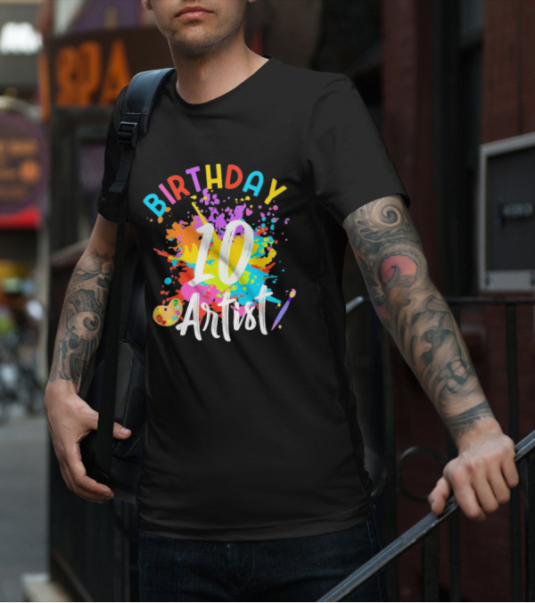 Birthday 10 Artist Painting Party T-Shirt