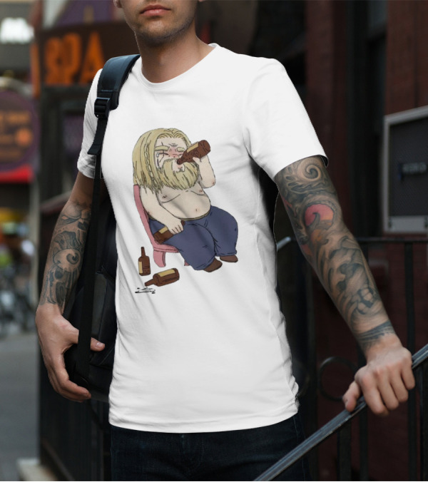 Avengers Endgame Thor Fat Drinking T-Shirt