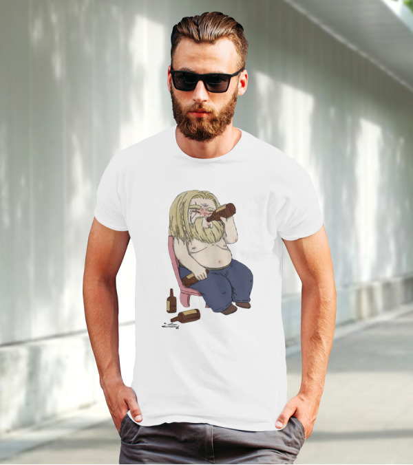 Avengers Endgame Thor Fat Drinking T-Shirt