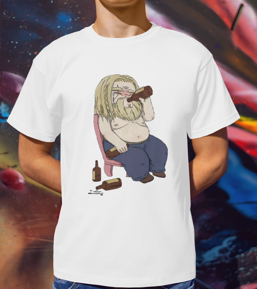 Avengers Endgame Thor Fat Drinking T-Shirt