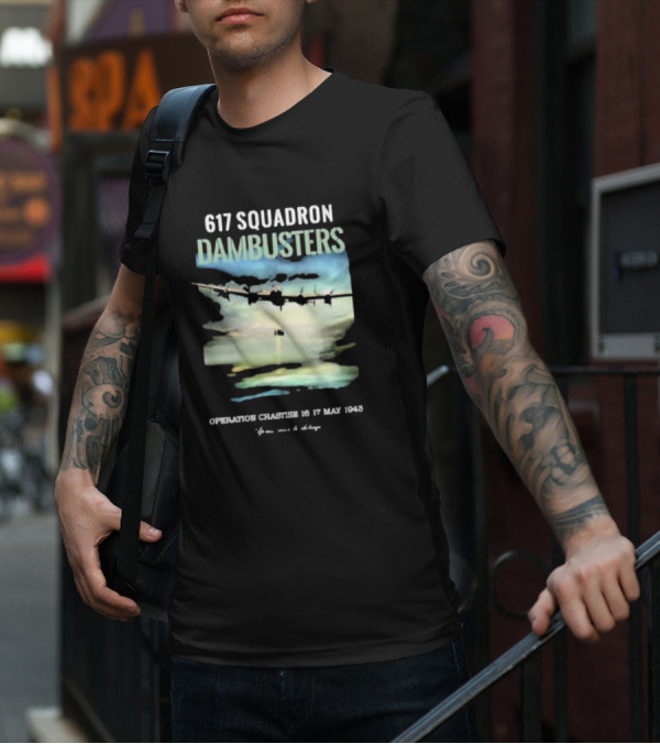 617 Squadron Dambusters Operation Chastise 16 17 May 1943 Lancaster Bomber Aircraft T-Shirt