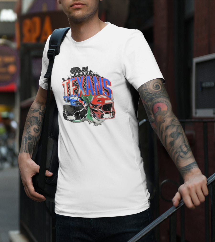 HOUSTON TEXANS HELMETS FOOTBALL GRIDIRON T-Shirt
