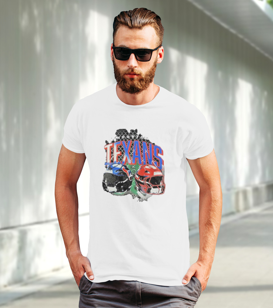 HOUSTON TEXANS HELMETS FOOTBALL GRIDIRON T-Shirt