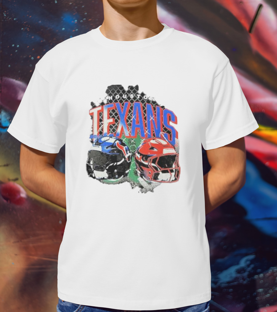 HOUSTON TEXANS HELMETS FOOTBALL GRIDIRON T-Shirt