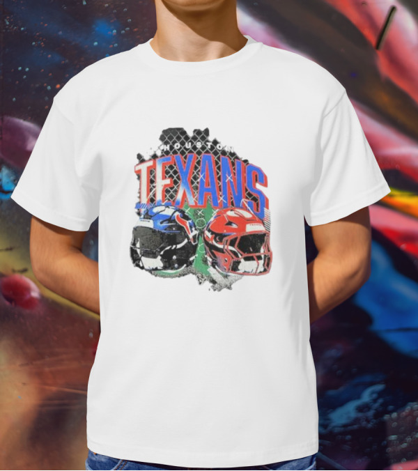 HOUSTON TEXANS HELMETS FOOTBALL GRIDIRON T-Shirt