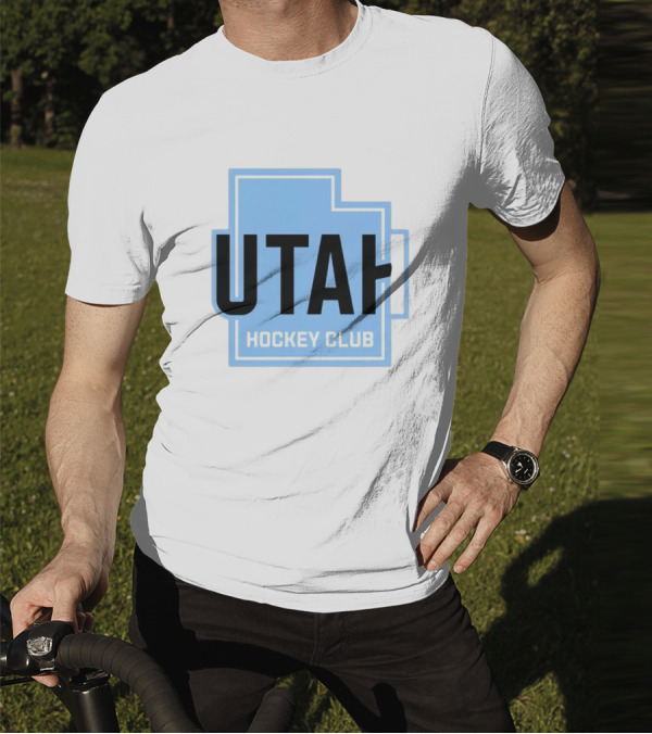 Utah Hockey Club Logo With State Outline T-Shirt