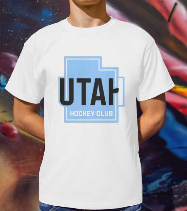 Utah Hockey Club Logo With State Outline T-Shirt