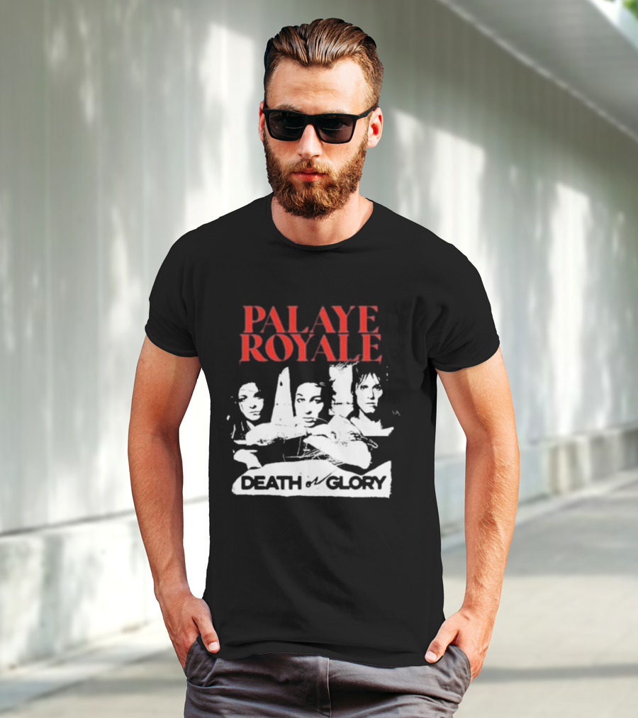 Palaye Royale Death Or Glory Band Member Portrait Trio T-Shirt