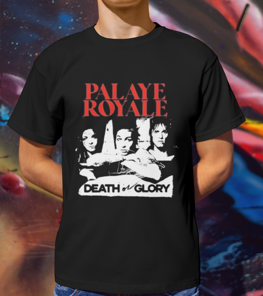 Palaye Royale Death Or Glory Band Member Portrait Trio T-Shirt