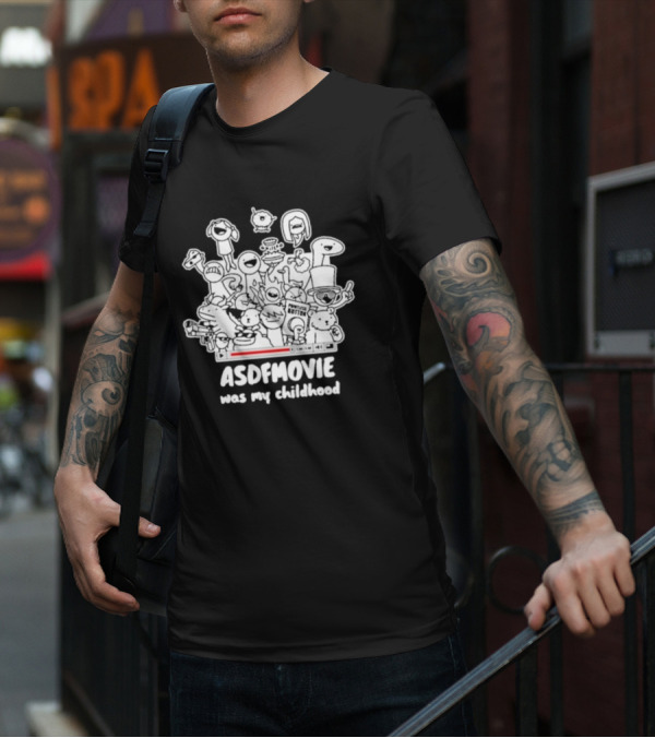 Sharkrobot ASDFMovie Characters Nostalgia Childhood Collection T-Shirt