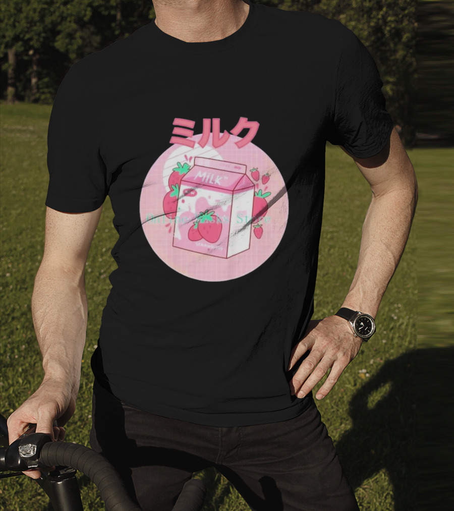 Strawberry Pink Milk Carton 90s ミルク Online Store T-Shirt