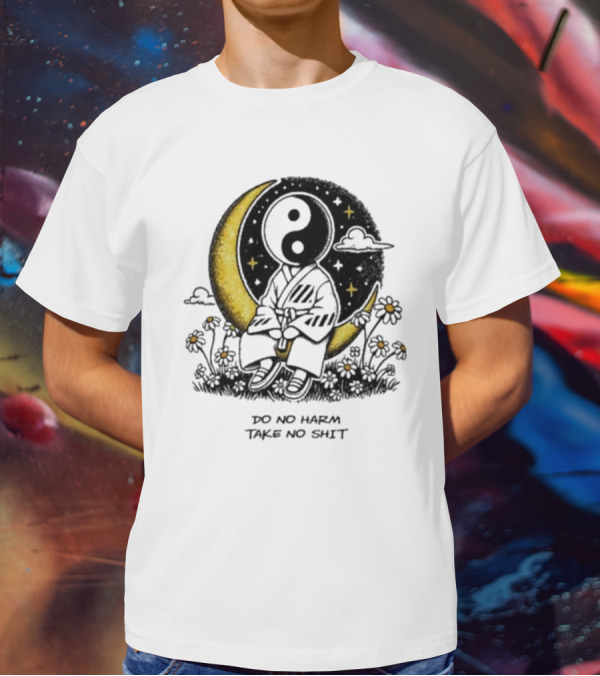 Third Eye Kingdom Yin Yang Moon Do No Harm Take No Shit T-Shirt