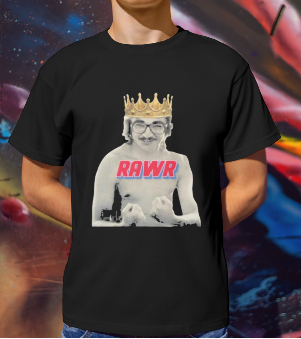 RAWR Young Greg Cote Wearing Crown T-Shirt
