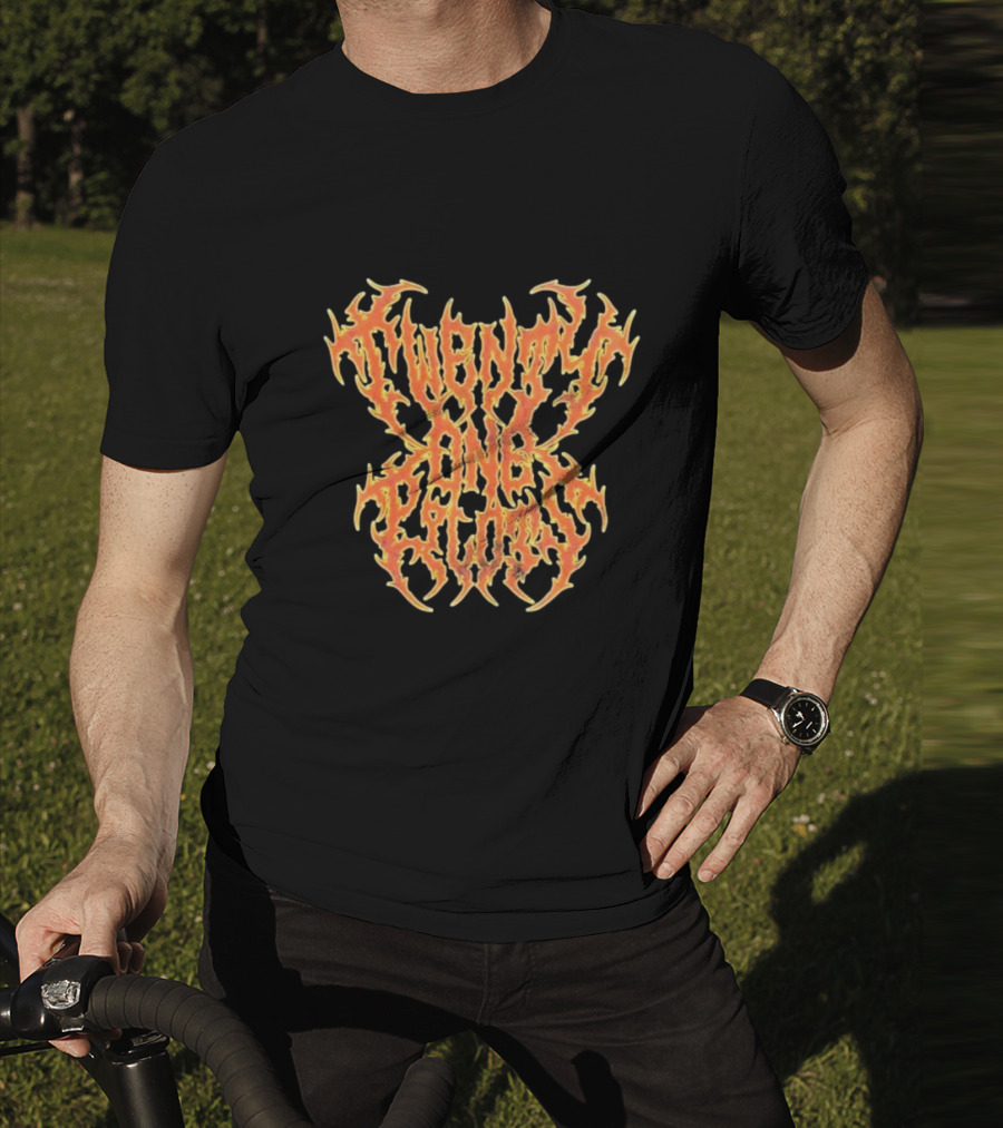 Twenty One Pilots Flame Logo Fiery Text T-Shirt