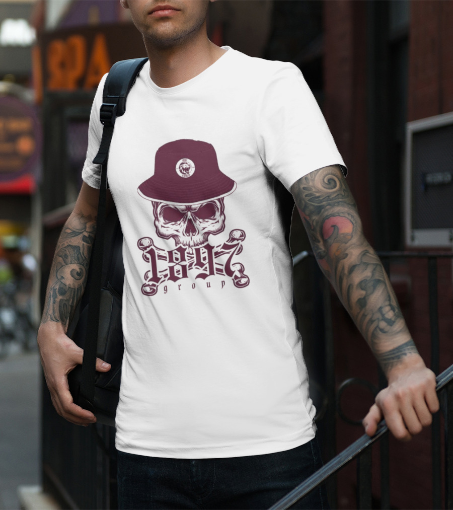 1897 Group Skull With Hat T-Shirt