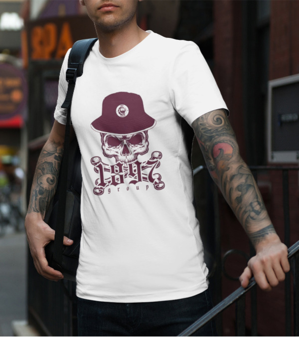1897 Group Skull With Hat T-Shirt