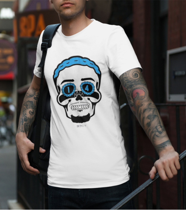Amon-Ra St Brown Sugar Skull NFLPA 14 T-Shirt