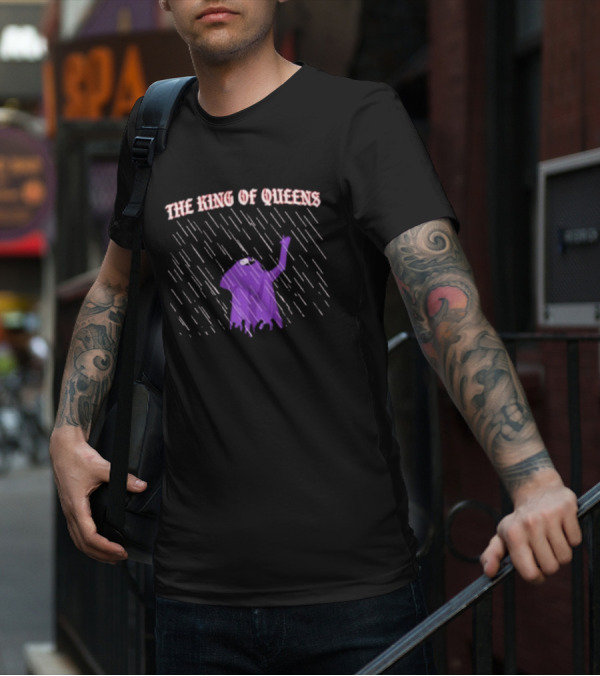 King Of Queens Rainy Purple Figure With Raised Arm T-Shirt
