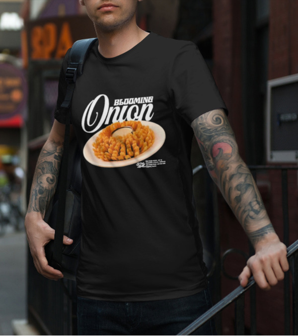 Blooming Onion One Large Onion Cut Served With Dipping Sauce T-Shirt