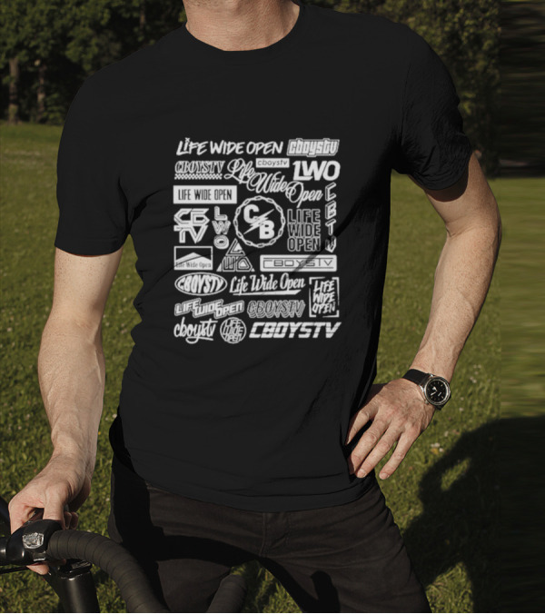 Cbysotv Life Wide Open Cboystv CB Chain Life Wide Open CB TV T-Shirt