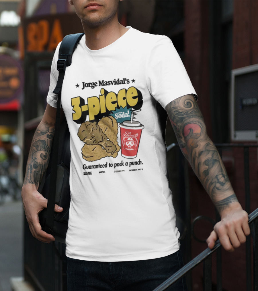 Jorge Masvidal's 3-Piece Soda Guaranteed To Pack A Punch T-Shirt