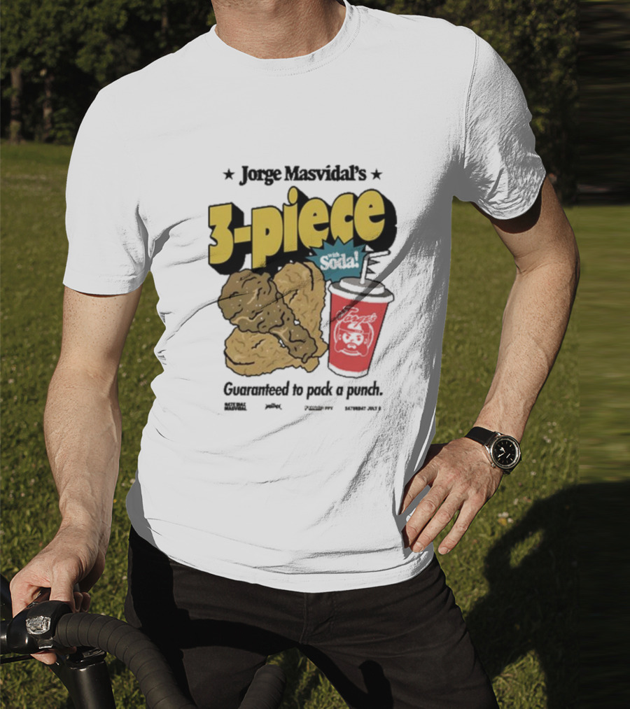Jorge Masvidal's 3-Piece Soda Guaranteed To Pack A Punch T-Shirt