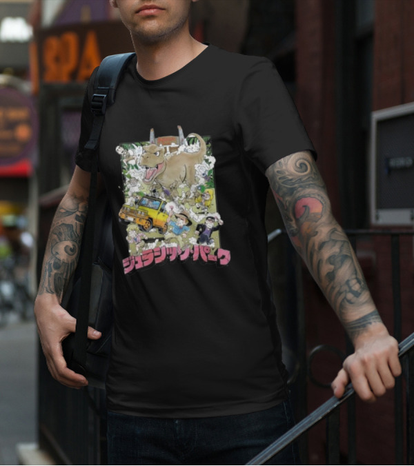 Jurassic Park Anime Style Adventure T-Shirt