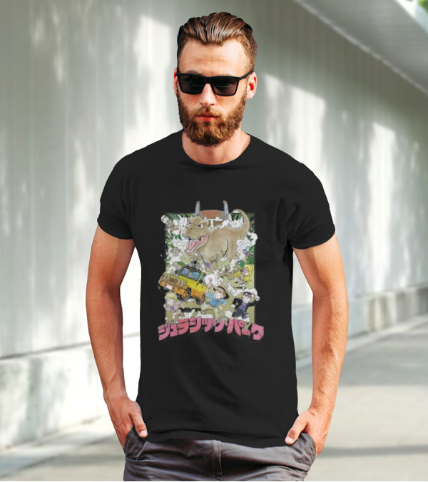 Jurassic Park Anime Style Adventure T-Shirt