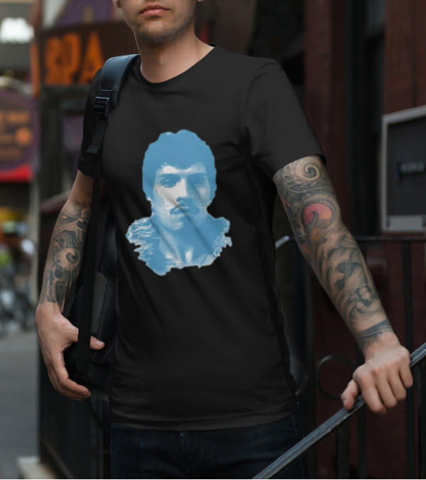 Omar Apollo God Said No Jumbo Blue T-Shirt