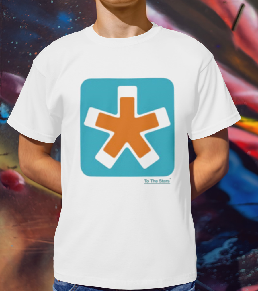 To The Stars Asterisk Icon Bold Colorful T-Shirt