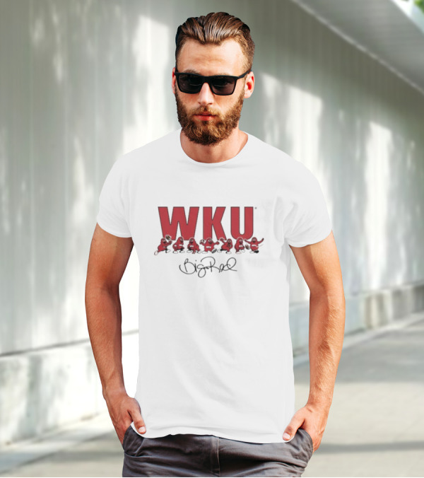 WKU Big Red Signature Football Characters T-Shirt