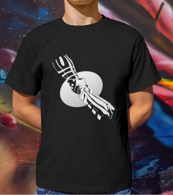 You’re Not Alone Holding Hands Black And White Version T-Shirt
