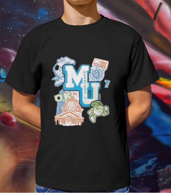 MU Monsters University Disney OK Patch T-Shirt