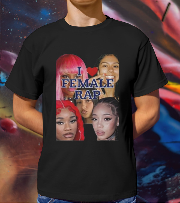 Nrth West Is My Spirit Animal I Love Female Rap Montage T-Shirt