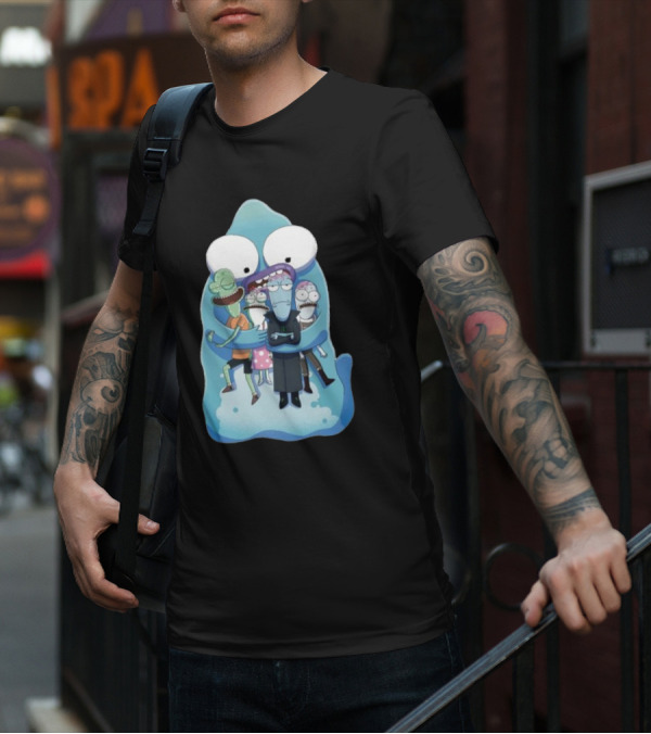 Pupa Hug With Solar Opposites Characters T-Shirt
