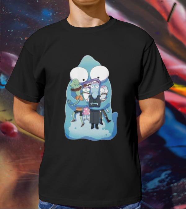 Pupa Hug With Solar Opposites Characters T-Shirt