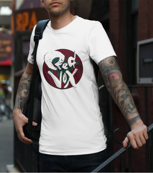 Retroware Red Vox Psychedelic Spiral Retro Vibes T-Shirt
