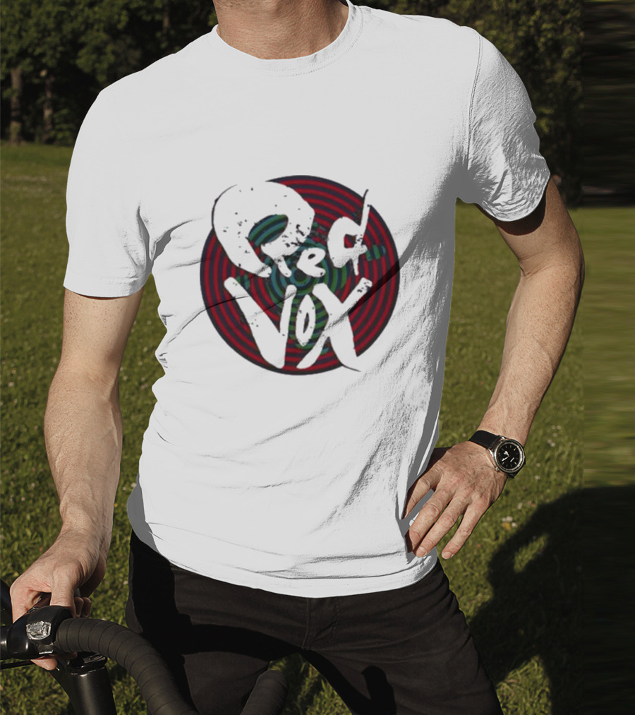 Retroware Red Vox Psychedelic Spiral Retro Vibes T-Shirt