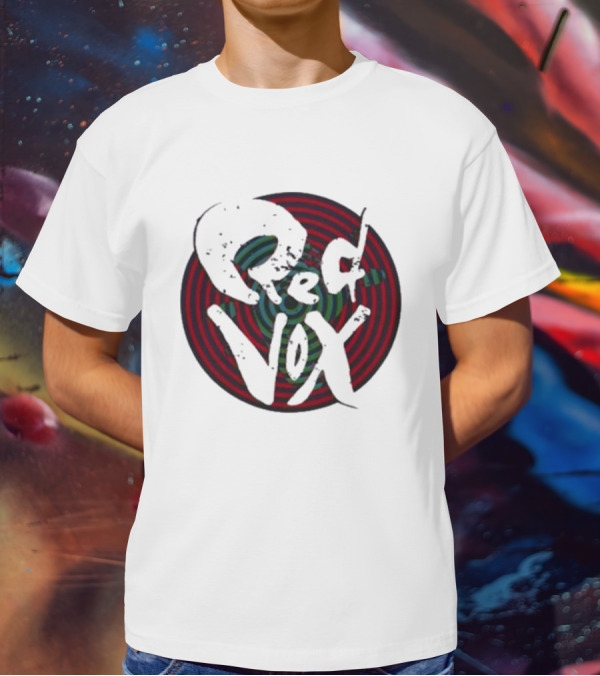 Retroware Red Vox Psychedelic Spiral Retro Vibes T-Shirt