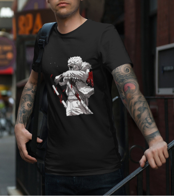The My Hero Academia Anime Hawks With Swords And Japanese Text T-Shirt