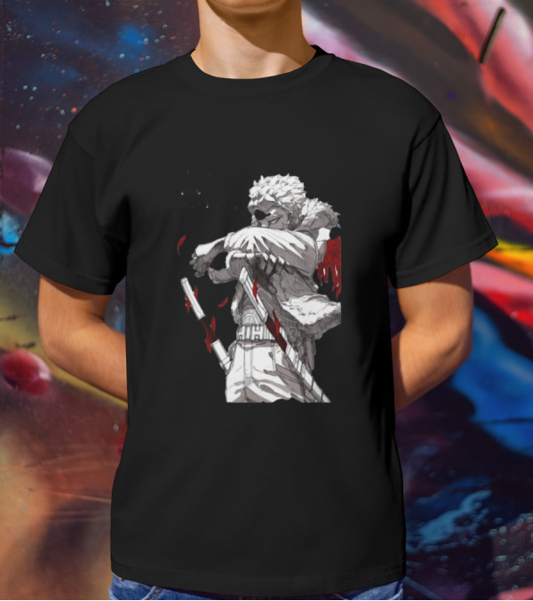 The My Hero Academia Anime Hawks With Swords And Japanese Text T-Shirt